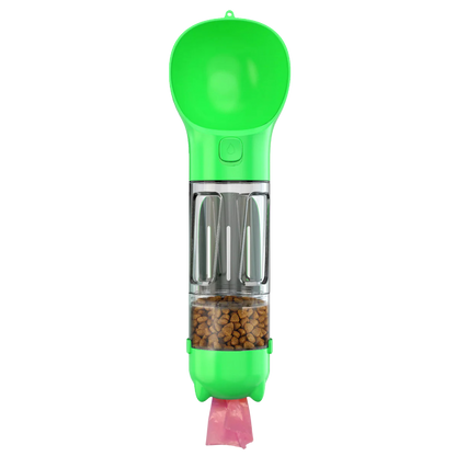 300 500ml Portable Multifunction Dog Water Bottle Food Feeder For Big Dogs 3 In 1 Poop Dispenser Puppy Pet Travel Drinking Bowls