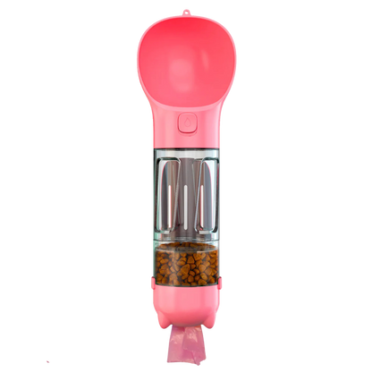 300 500ml Portable Multifunction Dog Water Bottle Food Feeder For Big Dogs 3 In 1 Poop Dispenser Puppy Pet Travel Drinking Bowls