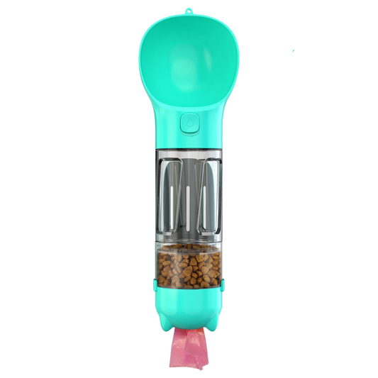 300 500ml Portable Multifunction Dog Water Bottle Food Feeder For Big Dogs 3 In 1 Poop Dispenser Puppy Pet Travel Drinking Bowls