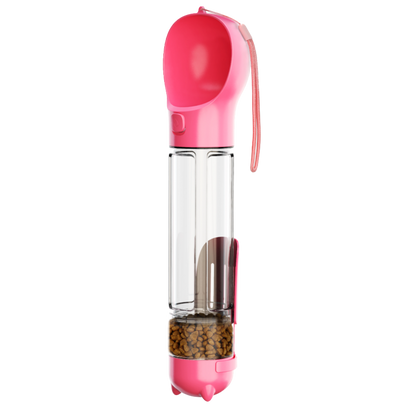 300 500ml Portable Multifunction Dog Water Bottle Food Feeder For Big Dogs 3 In 1 Poop Dispenser Puppy Pet Travel Drinking Bowls