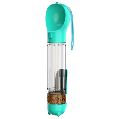 300 500ml Portable Multifunction Dog Water Bottle Food Feeder For Big Dogs 3 In 1 Poop Dispenser Puppy Pet Travel Drinking Bowls