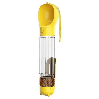 300 500ml Portable Multifunction Dog Water Bottle Food Feeder For Big Dogs 3 In 1 Poop Dispenser Puppy Pet Travel Drinking Bowls