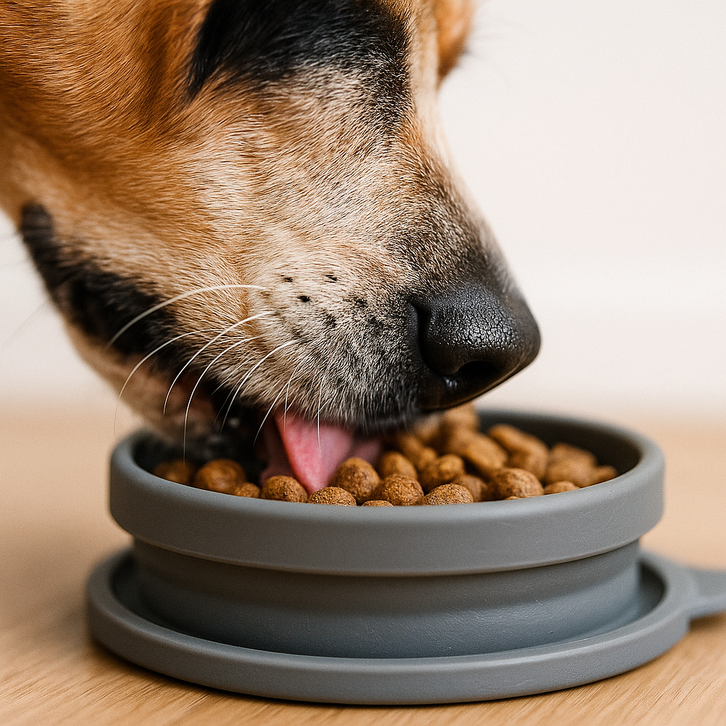 Foldable Dog Bowl With Double Cups for Easy Travel
