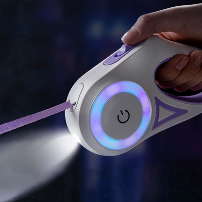 Retractable Dog Leash With LED Light