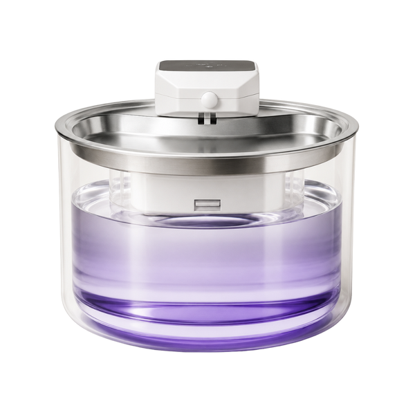 Cat Water Fountain With Cordless Motion-Activated Flow