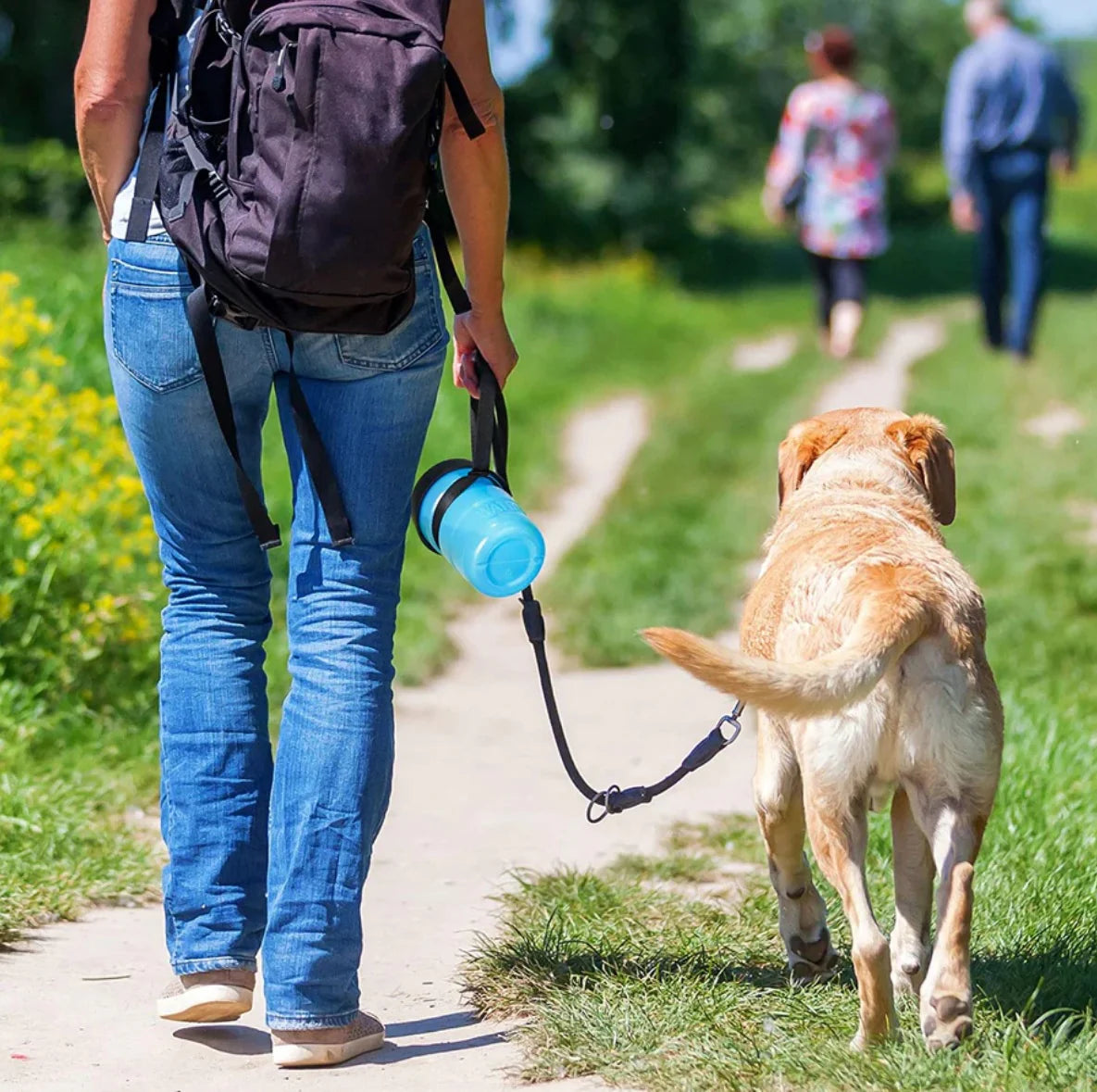 Foldable Dog Water Bottle With Flip Out Cup